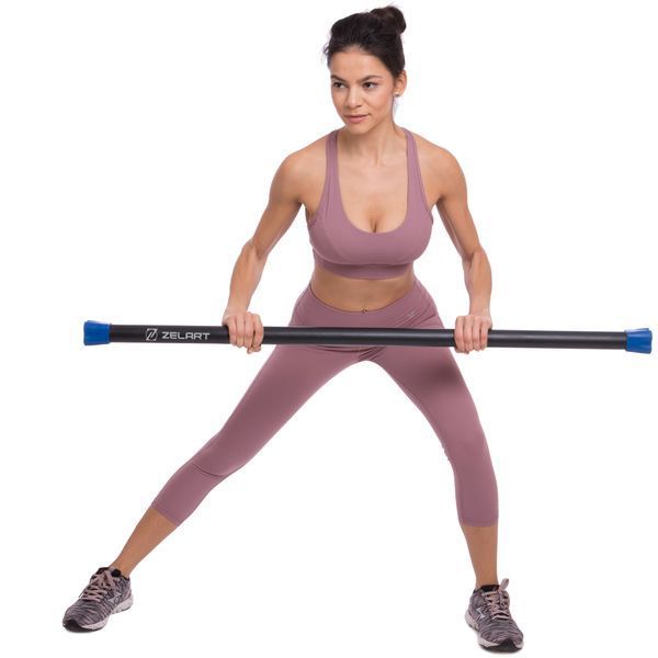 Бодибар Body Bar Zelart FI-1251-9 вес 9кг черный-синий FI-1251-9 фото