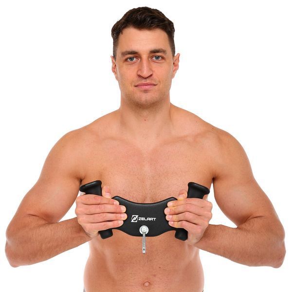 Рукоятка для тяги з вузьким хватом Pull Down Handle нековзне покриття Mdbuddy TA-5389 розмір 33х5,5х14см чорний TA-5389 фото