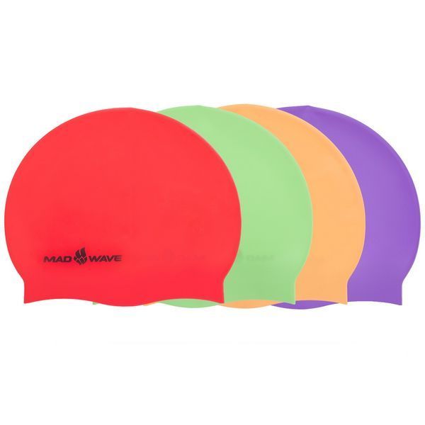 Шапочка для плавания силиконовая для взрослых MadWave NEON M053502 цвета в ассортименте M053502 фото
