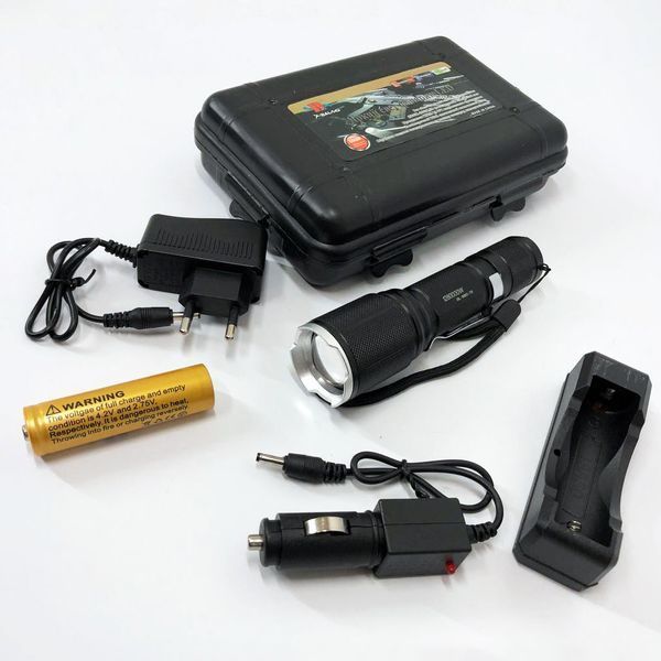 Тактический фонарь Bailong BL-1860-T6, фонарик police оригинал, мощный карманный фонарик ws32192 фото