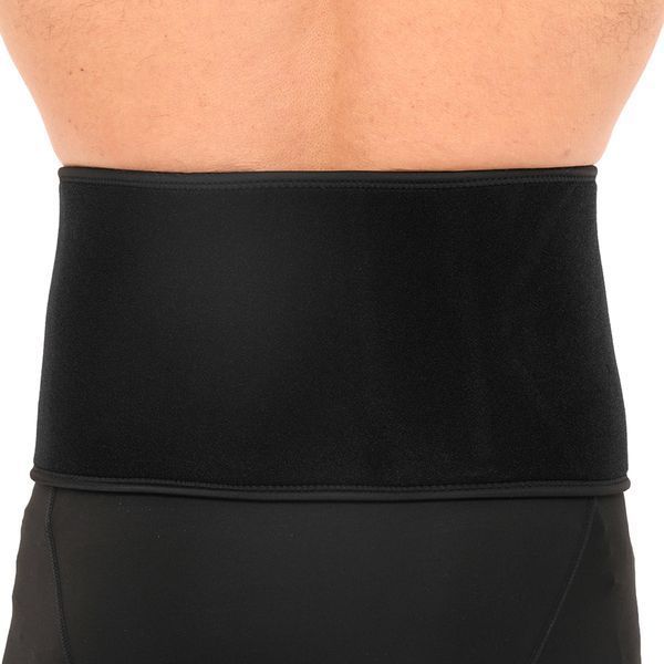 Пояс для тренажерного залу та схуднення SWEAT WAIST TRIMMER EZOUS O-13 розмір 126x20см чорний-сірий O-13 фото