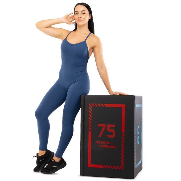 Бокс плиометрический тумба для кроссфита Плиобокс SOFT PLYO BOX LiveUp LP8155 1шт 50х60х75см черный LP8155 фото