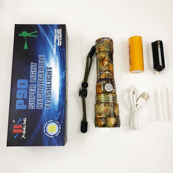 Фонарик ручной тактический Bailong BL-P512M-P90, Тактичный фонарь, Сильный фонарик, Лед фонарь ручной ws98313 фото