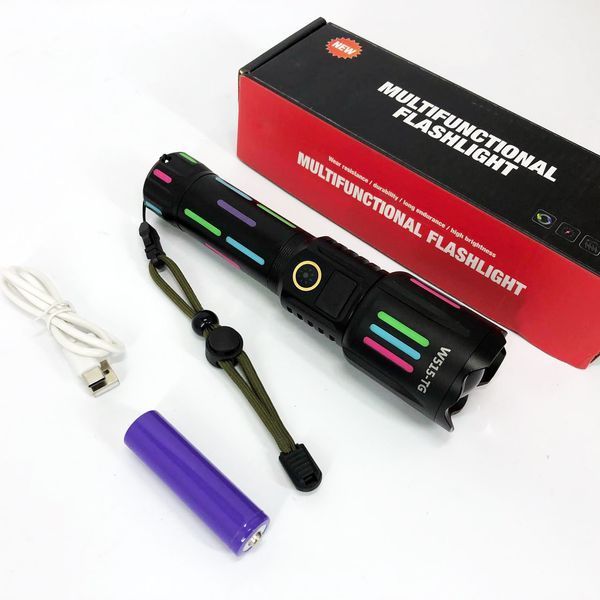 Ліхтар NIGHT VISION FLUORESCENCE W515-PM10-TG, Надпотужний ліхтарик, Підствольний ліхтарик ws17481 фото