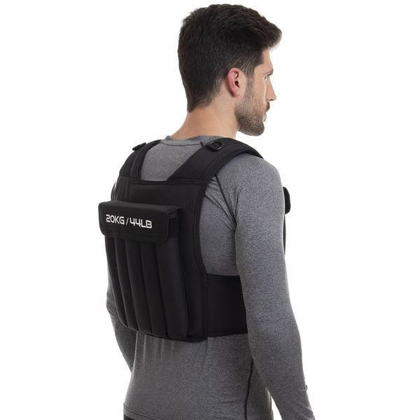 Жилет утяжелитель с регулируемым весом Zelart WEIGTH VEST FI-2630-20 вес-2-20 кг черный FI-2630-20 фото
