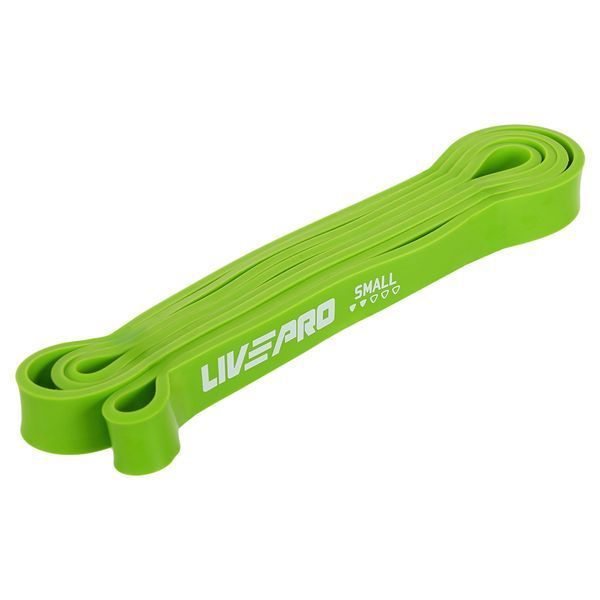 Резина петля для подтягиваний и тренировок лента силовая LiveUp SUPER BAND LP8410-S 11-29кг зеленый LP8410-S фото