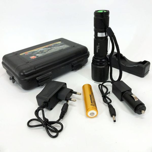 Тактический фонарь Bailong BL-1860-T6, фонарик police оригинал, мощный карманный фонарик ws32192 фото
