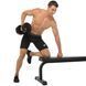 Гантель цільна професійна з поліуретановим покриттям LIFE FITNESS SC-80081-24 1шт 24кг чорний-червоний SC-80081-24 фото 7