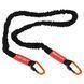 Эспандер трубчатый с карабином в защитном рукаве RESISTANCE TUBE LiveUp LP8401-L нагрузка высокая LP8401-L фото 2