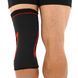 Наколенник эластичный с ребрами жесткости и силиконовым пателлярным кольцом SIBOTE ST-7211 M-XL 1шт черный-серый ST-7211 фото 5