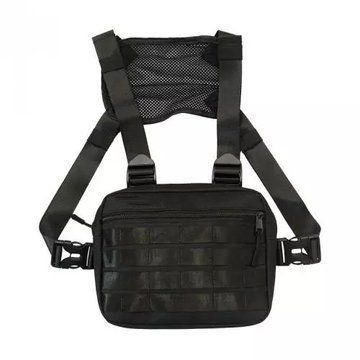 Тактическая нагрудная сумка с Cordura 1000D, мужская разгрузка черная ws92143 фото