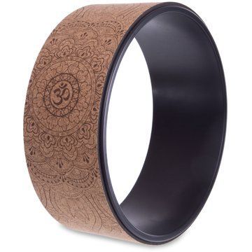 Колесо для йоги пробковое SP-Sport Fit Wheel Yoga FI-2434 черный-коричневый FI-2434 фото