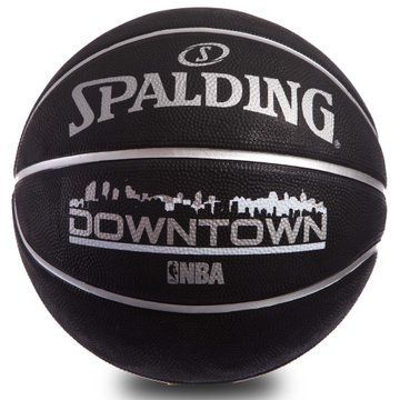 Мяч баскетбольный резиновый SPALDING DOWNTOWN OUTDOOR 83205Z размер 7 черный 83205Z фото