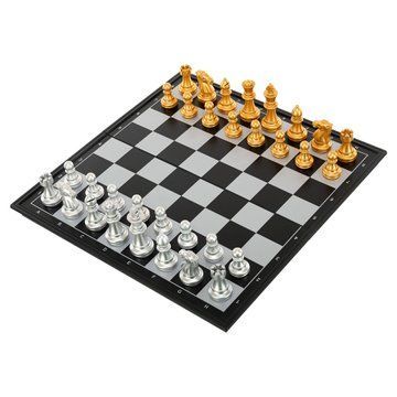 Шахматы настольная игра пластиковые на магнитах Bear Card 2412A размер 32см x 32см х 2см 2412A фото