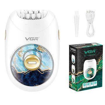 Эпилятор женский аккумуляторный VGR V-706 GREEN ws88569 фото
