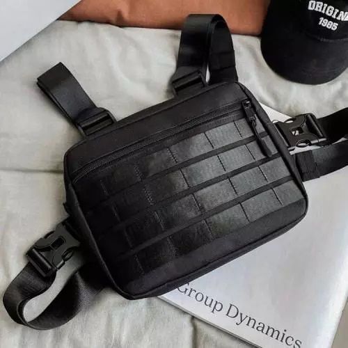 Тактическая нагрудная сумка с Cordura 1000D, мужская разгрузка черная ws92143 фото