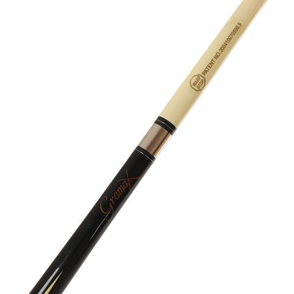 Кий бильярдный для русской пирамиды двухсоставной разборной GRAMAX CARBON KS-6206 160x1,3см черный-бежевый KS-6206 фото