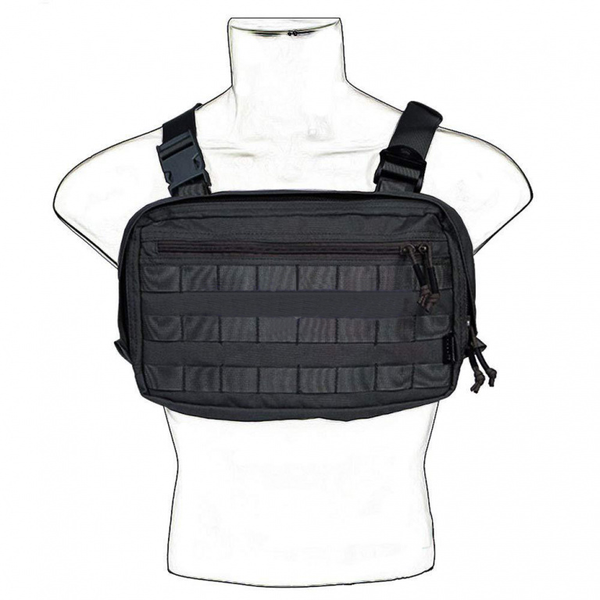 Тактическая нагрудная сумка с Cordura 1000D, мужская разгрузка черная ws92143 фото