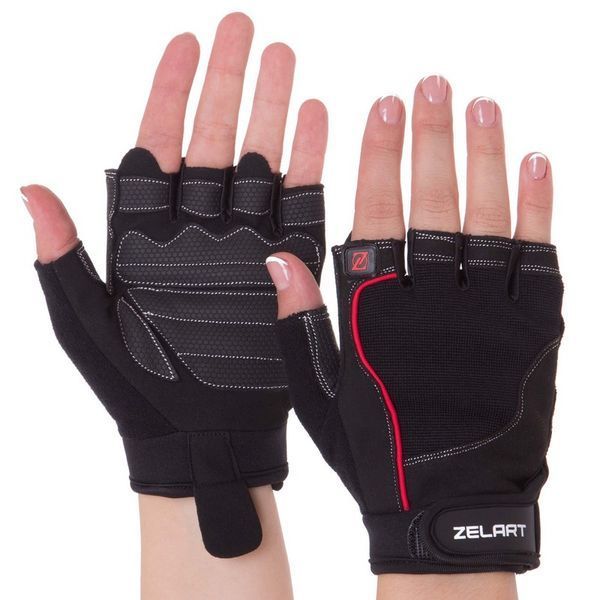 Перчатки спортивные Zelart SB-161566 S-XXL черный XL SB-161566 фото