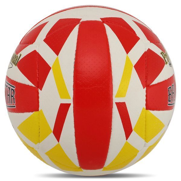 Мяч волейбольный BALLONSTAR VB-5059 №5 PU белый-красный-желтый VB-5059 фото
