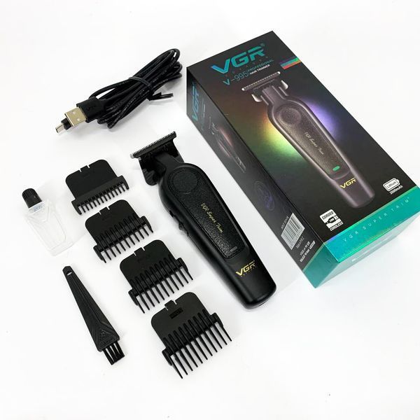 Акумуляторна машинка для стрижки VGR V-995 + 4 насадки, 2000 мАг, USB ws63998 фото