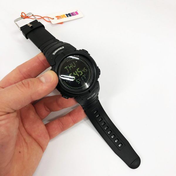 Часы наручные мужские SKMEI 1231BK, брендовые мужские часы, модные мужские часы. Цвет: черный ws87454-1 фото