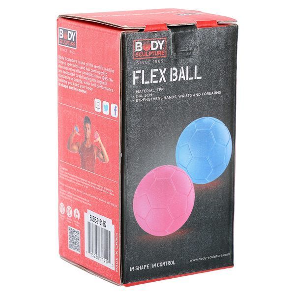 Эспандер кистевой гелевый Мяч o50мм BODY SCULPTURE FLEXBALL BJBB-9131-B2 2шт синий, розовый BJBB-9131-B2 фото