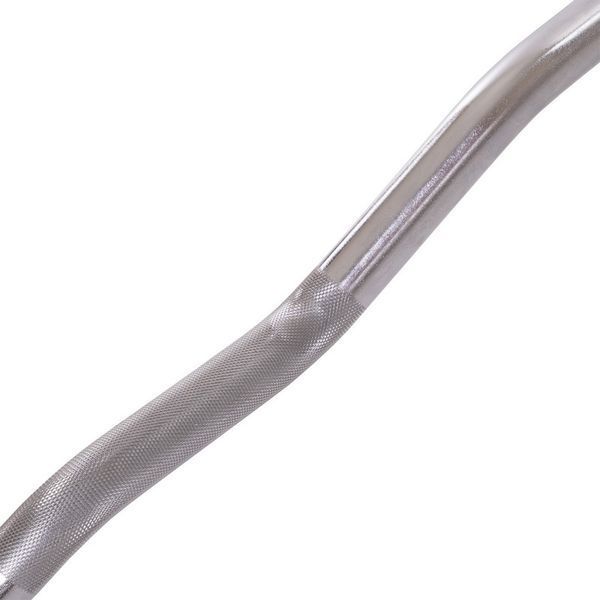 Штанга нерозбірна з фіксованою вагою вигнута гумова Zelart Rubber Coated Barbell TA-2687-25 довжина-95см 25кг чорний TA-2687-25 фото