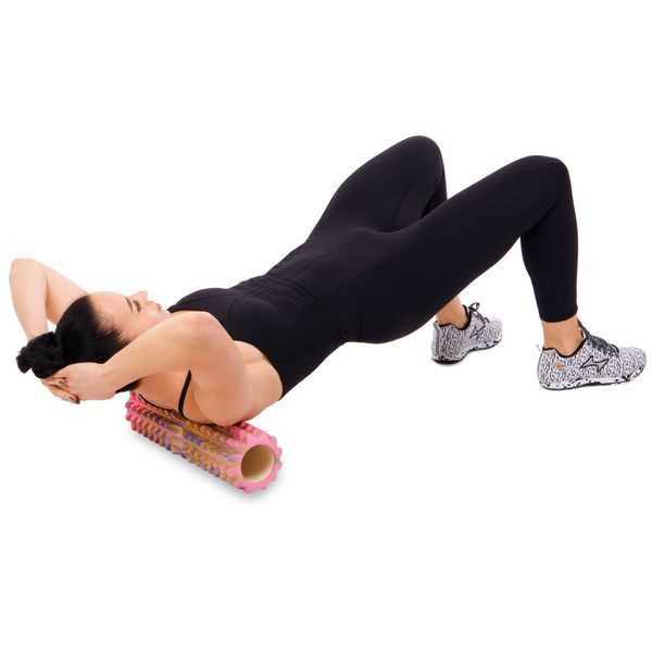 Роллер массажный цилиндр (ролик мфр) 45см Grid Spine Roller SP-Sport FI-9368 цвета в ассортименте FI-9368 фото