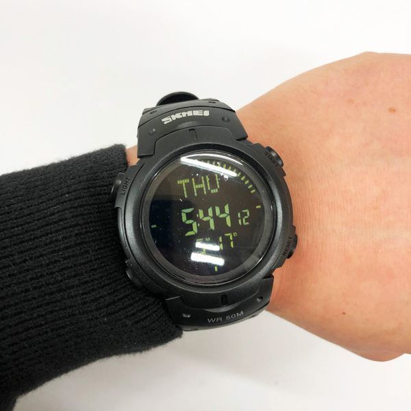 Часы наручные мужские SKMEI 1231BK, брендовые мужские часы, модные мужские часы. Цвет: черный ws87454-1 фото