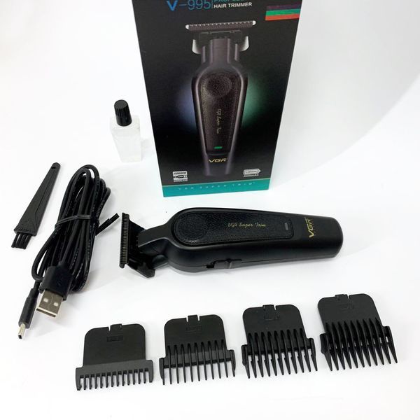 Акумуляторна машинка для стрижки VGR V-995 + 4 насадки, 2000 мАг, USB ws63998 фото