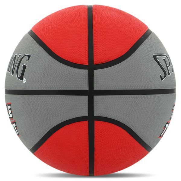 Мяч баскетбольный резиновый SPALDING TRIPLE THREAT 84546Z размер 7 серый-красный 84546Z фото