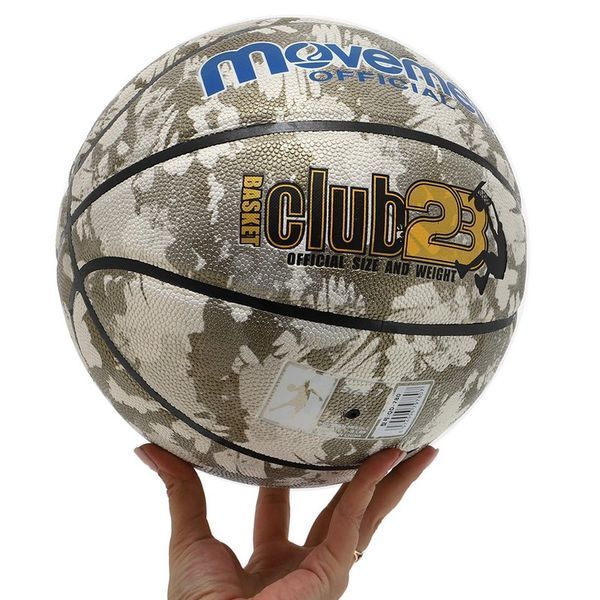М'яч баскетбольний Movemen Club23 BA-7436 розмір 7 сірий-білий BA-7436 фото