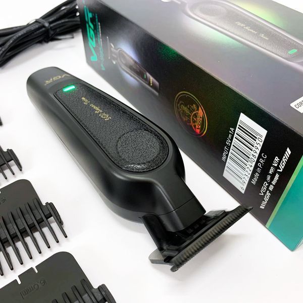 Акумуляторна машинка для стрижки VGR V-995 + 4 насадки, 2000 мАг, USB ws63998 фото