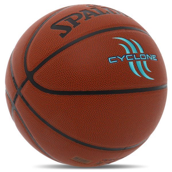 Мяч баскетбольный SPALDING CYCLONE 76884Y размер 7 коричневый 76884Y фото