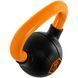 Гиря тренувальна цільна гумова з пофарбованою ручкою LiveUp Urethane competition kettlebell UAZE5336-10 вага 10кг чорний-помаранчевий UAZE5336-10 фото 5
