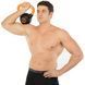 Гиря тренувальна цільна гумова з пофарбованою ручкою LiveUp Urethane competition kettlebell UAZE5336-10 вага 10кг чорний-помаранчевий UAZE5336-10 фото 10