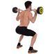 Штанга неразборная с фиксированным весом изогнутая полиуретановая Zelart Urethane Barbell TA-2690-35 длина-110см 35кг черный-салатовый TA-2690-35 фото 8