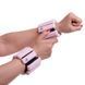 Обтяжувачі-браслети для рук ніг з силіконовим покриттям Zelart FITNESS BRACELETS FI-2237 2x0,5кг рожевий FI-2237 фото 6