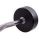 Штанга неразборная с фиксированным весом изогнутая полиуретановая Zelart Urethane Barbell TA-2690-35 длина-110см 35кг черный-салатовый TA-2690-35 фото 4