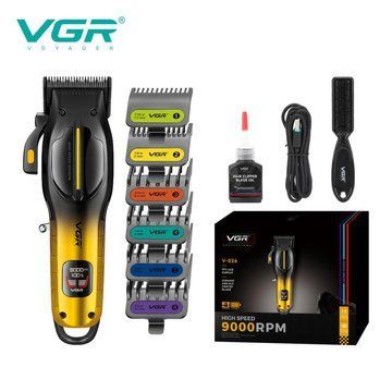 Акумуляторна машинка для стрижки VGR V-026 GOLD. Колір: золотий ws37322 фото