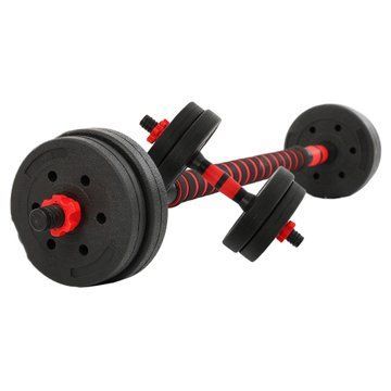 Гантели трансформер превращаются в штангу 3в1 SP-Sport TA-9455-10 10кг черный-красный TA-9455-10 фото