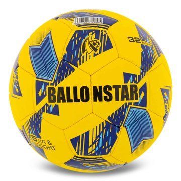 Мяч футбольный BALLONSTAR FB-5176 №5 PU желтый-синий FB-5176 фото
