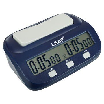 Часы шахматные электронные многофункциональные LEAP PQ9923 пластик черный PQ9923 фото