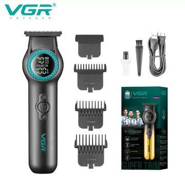 Тример VGR V-990, 3 насадки, Багатофункціональна акумуляторна машинка для стрижки, VGR машинка ws52792 фото