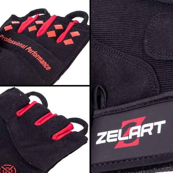 Перчатки спортивные Zelart SB-161560 S-XXL черный L SB-161560 фото