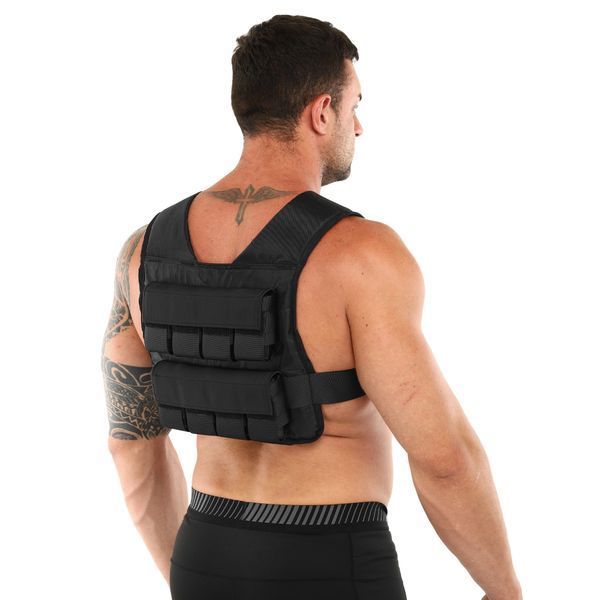 Жилет утяжелитель с регулируемым весом Zelart WEIGTH VEST TA-7815-15 вес-1-15кг черный TA-7815-15 фото