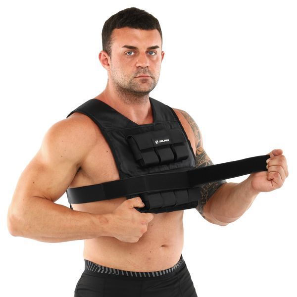 Жилет утяжелитель с регулируемым весом Zelart WEIGTH VEST TA-7815-15 вес-1-15кг черный TA-7815-15 фото