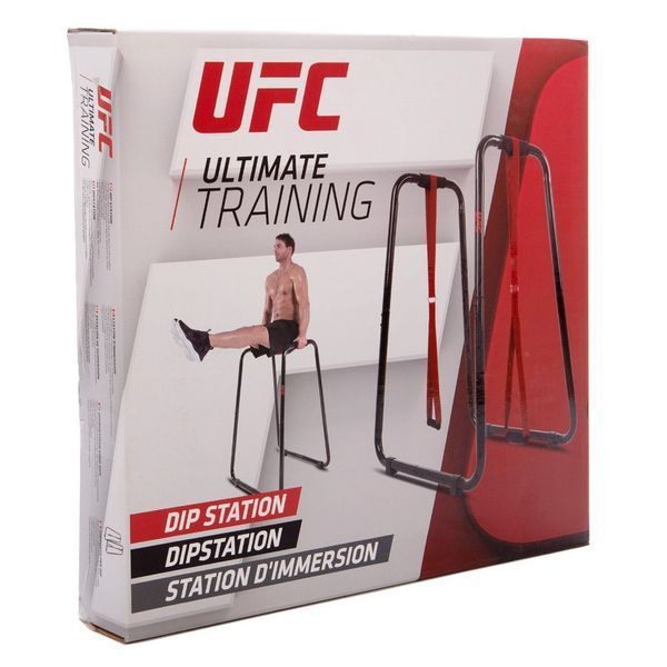 Брусья напольные-хайлетсы эквалайзер тренировочный с ремнями push-up UFC DIP STATION UHA-69399 черный UHA-69399 фото