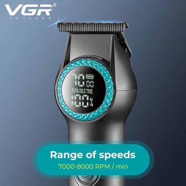Тример VGR V-990, 3 насадки, Многофункциональная аккумуляторная машинка для стрижки, VGR машинка ws52792 фото